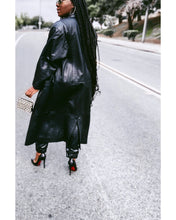 Load image into Gallery viewer, Luxe Leather-Vintage Full Length Coat
