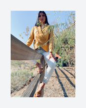 Load image into Gallery viewer, Luxe Leather- Vintage Mustard Blazer
